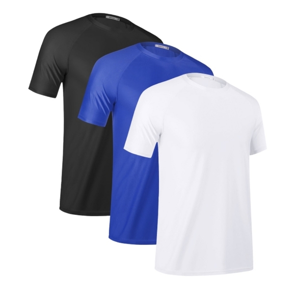 3-Pack Sykooria Men's Short Sleeve T-shirt - Picture 1 of 11